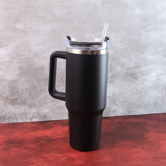 Premium 1200 Ml Stainless Steel Vacuum Insulated Travel Mug With Straw And Handle (1200ml 1 Pc)