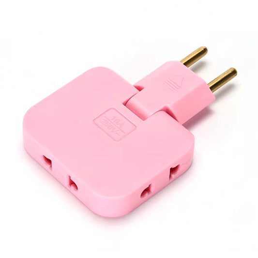 Wireless 3 In 1 Foldable Wall Plug Adapter Socket Converter (1 Pc)