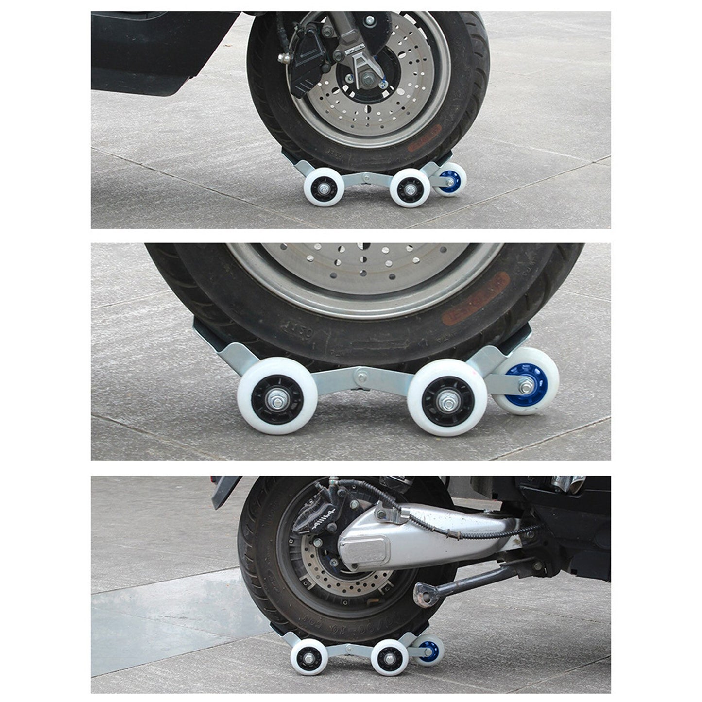 Universal Scooterbike Parking Support Roller With Heavy-duty Wheels (1 Pc)