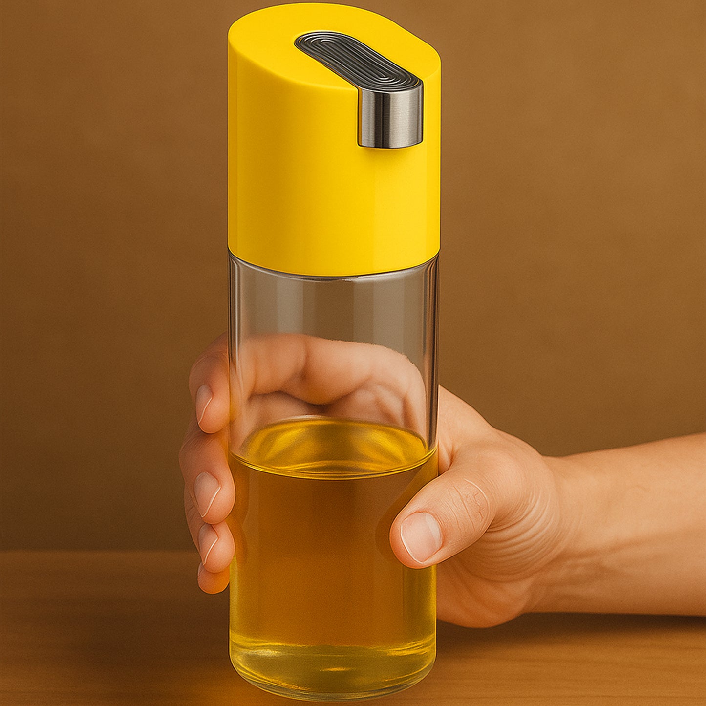 500 Ml Automatic Oil Dispenser Bottle With One-touch Controlled Pour Spout (1 Pc)