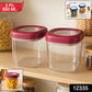 Transparent Twist Lock Kitchen Storage Container Set (Approx 800ml  2pc)