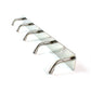 Stainless Steel Wall Mounted Coat 5 Hook Rack (26x3  1 Pc)