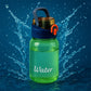 Green Leak-proof Portable Fruit Infuser Water Bottle Approx 600ml (1 Pc)