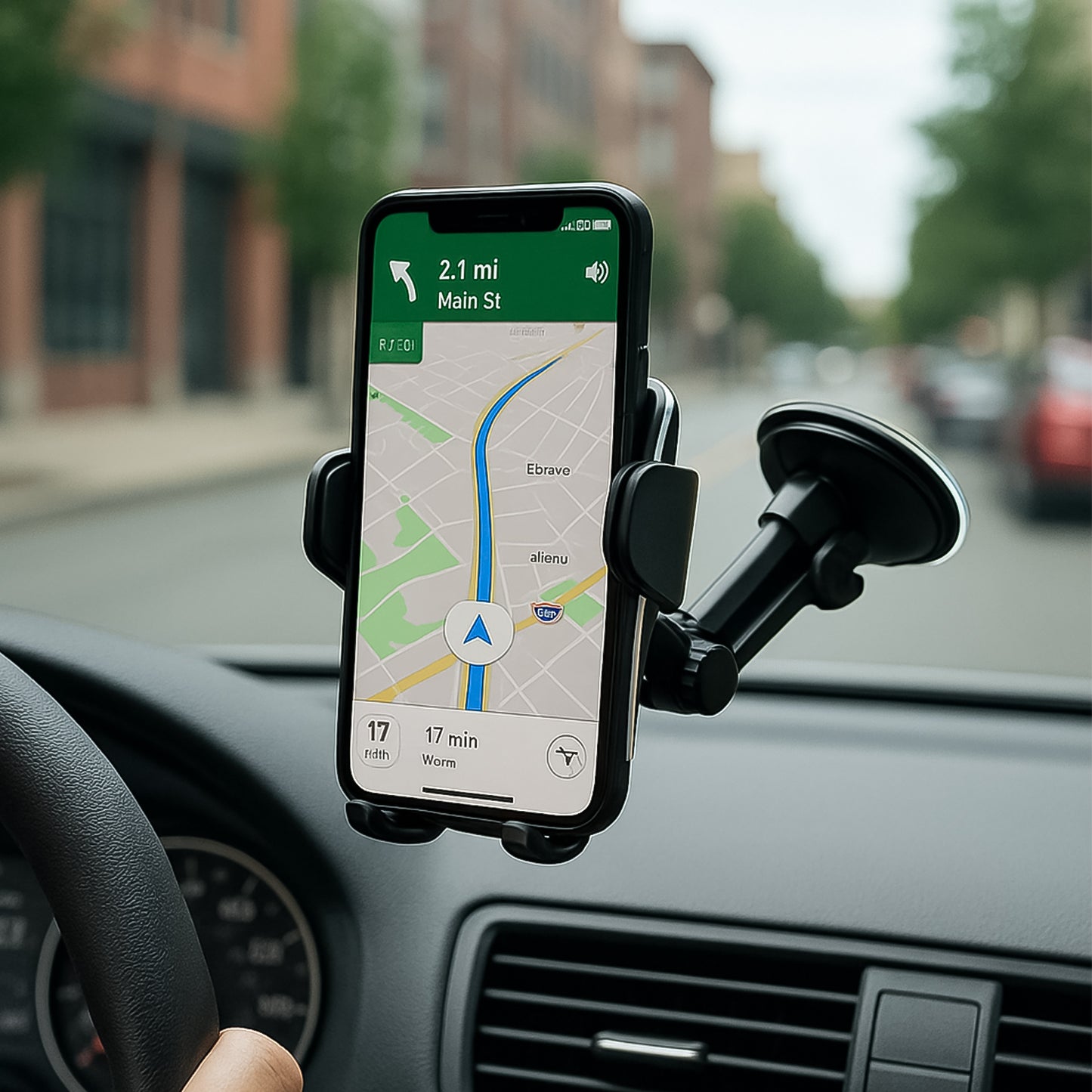 Universal Car Mobile Holder With Adjustable Arm