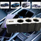 Triple 3 Way Car 12v Lighter Socket Splitter Usb Charger Power Adapter