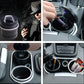 Portable Car Ashtray With Lid And Blue Led Light (1 Pc  With Color Box)