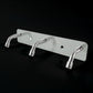 Stainless Steel Wall Mounted Coat 3 Hook Rack (14x3  1 Pc)