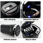 Solar Powered Led Car Ashtray With Flip Lid (1 Pc)