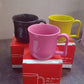 Premium Plastic Coffee  Tea Cups  Mug With Handle (1 Pc  With Color Box  Mix Color)