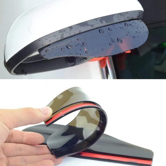 7562 1 Pair Mirror Rain Protector Car Rearview Mirror Rain Blades Car Back Mirror Eyebrow Rain Cover Car Rearview Mirror Eyebrow Covers Flexible Protection Rainproof Decoration Accessories (2 Pcs Set)
