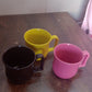 Premium Plastic Coffee  Tea Cups  Mug With Handle (1 Pc  Loose  Mix Color)
